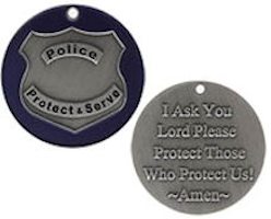 Police Blessing Coin  Protect Us