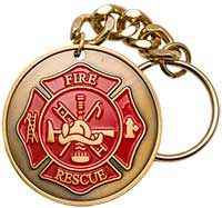 Firefighter Prayer Key Chain