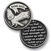 Eagle Wait Upon The Lord Coin