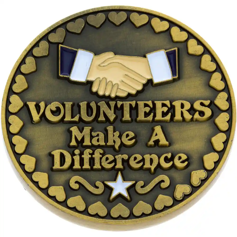 Volunteers Make A Difference Coins - Thank you Token