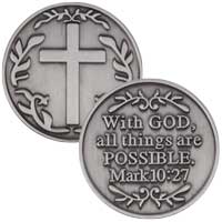 With God All Things Are Possible Coin