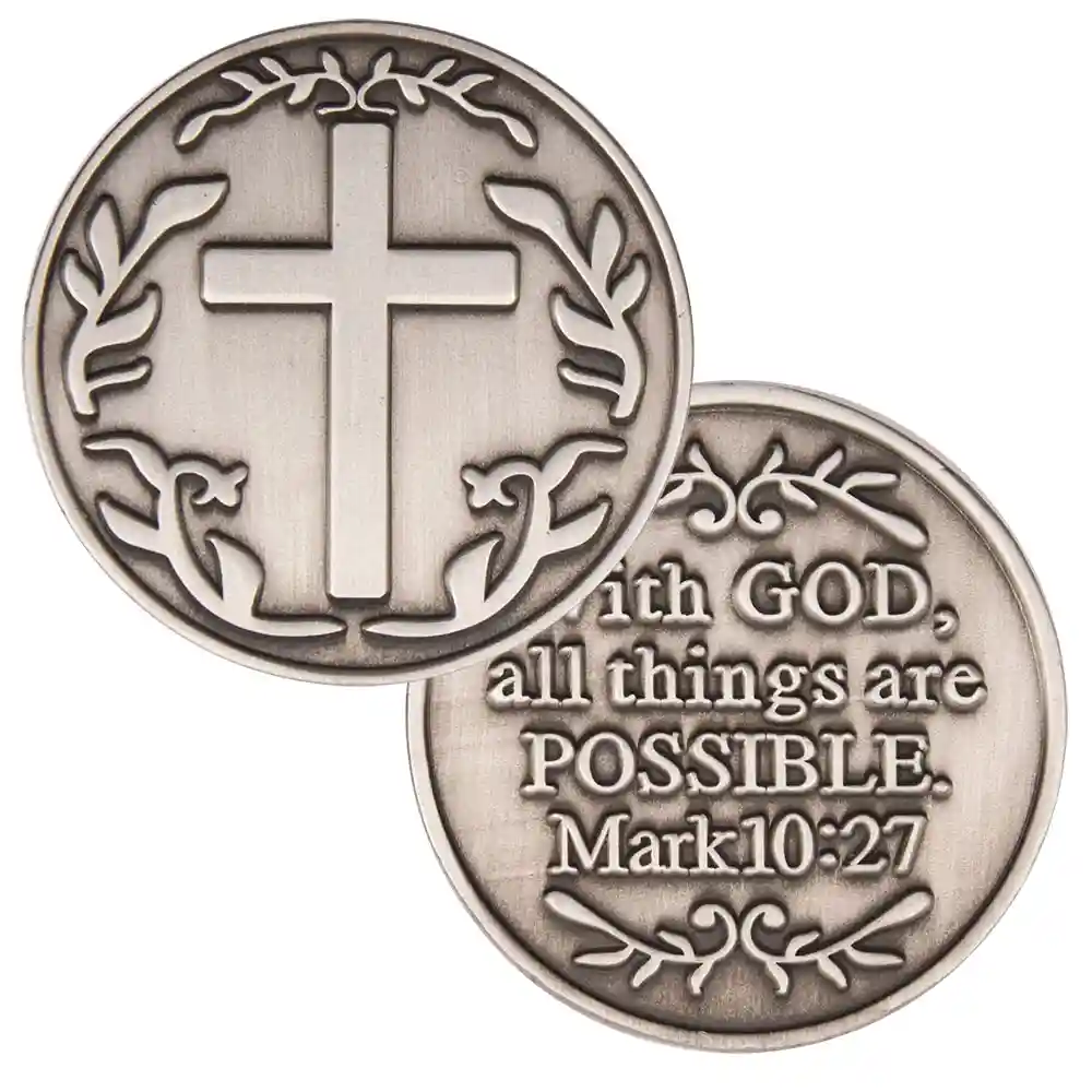 With God All Things Are Possible Pocket Token
