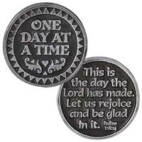 One Day At A Time Coin Psalm 118. 24