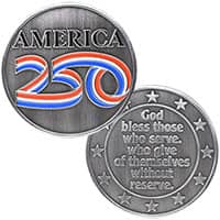 America 250 Birthday Challenge Coin