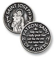 St. Joseph Saint of Fathers Coin Token