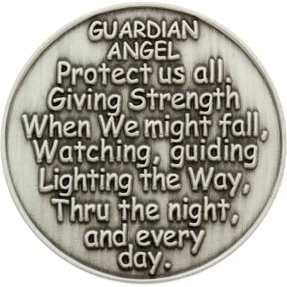 Guardian Angel Protect Us Coin - Back