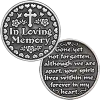 In Loving Memory Pocket Token, Memorial Coin