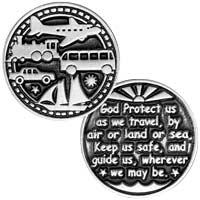 Traveler�s Prayer For Safe Travel Coin