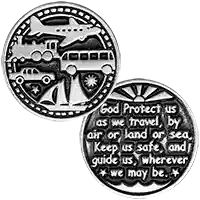 Traveler�s Prayer For Safe Travel Coin