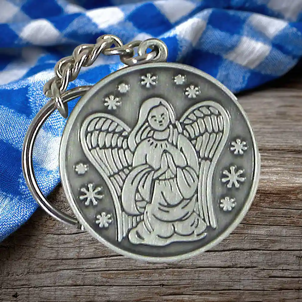Guardian Angel Protect Me Keychain