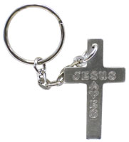 Jesus Saves Cross KeyChain Cheap