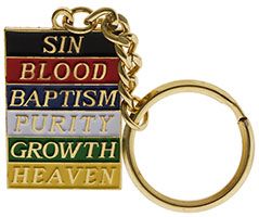 Plan, Colors of Salvation Key Ring Multicolored 