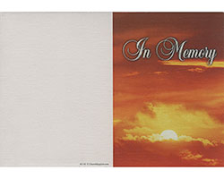 In Memory  Acknowledgement Card Memorial Thank You Cards From Organizations