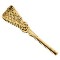 Lacrosse Stick Pin Gold