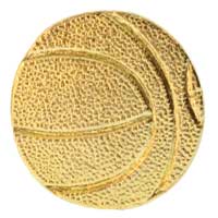 Gold Basketball Pin, Basketball Lapel Pin, Basketball Jewelry