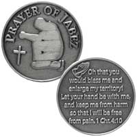 Prayer of Jabez Coin, 1 Chr. 4:10 Pocket Prayer Coin