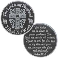 Psalms 23 The Lord is My Shepherd Christian Coin