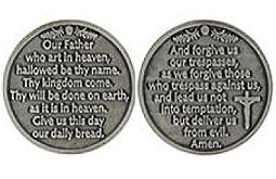 Our Father Prayer Coin Catholic