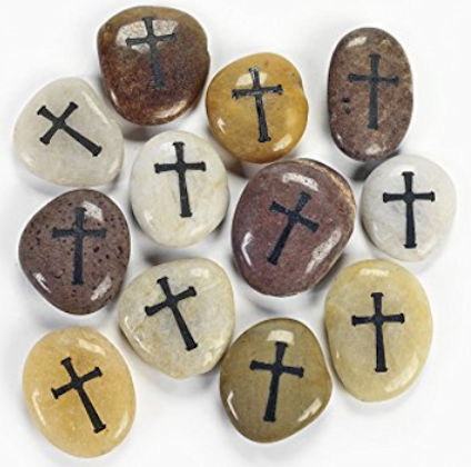 Cross Faith Stones Natural  Memorial Stones
