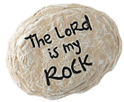 The Lord is My Rock Worry Stones