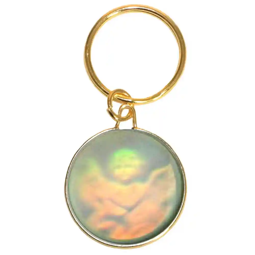 Cherub Angel Holographic Keychain