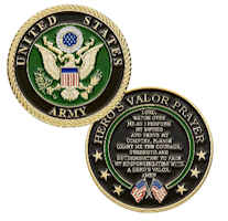 USA Army Coin Hero's Valor Prayer Deluxe