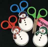 Children's Scissors and Snowman Case Set