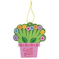 Religious Mother’s Day Flower Pot Handprint Craft Kit (Pkg of 12 Kits)