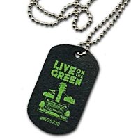 Custom Recycled Tire Dog Tags - Minimum Order of 300