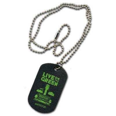 Custom Recycled Tire Dog Tags