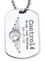 Etched Stainless Steel Tag - No Color - 300 Minimum
