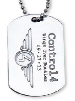 Etched Stainless Steel Tag - No Color