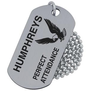 Stainless Steel Dog Tag Printed 1 Color