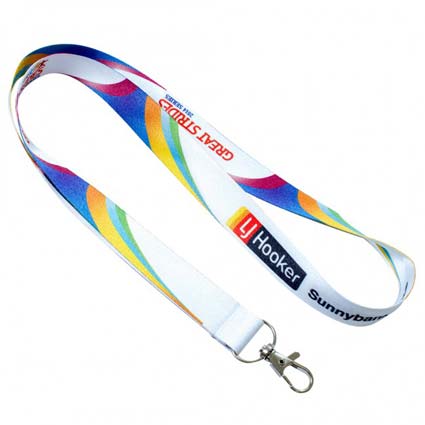 Custom 1 inch Full Color Dye-Sublimation Lanyard