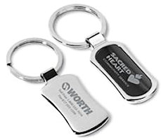 Laser Engraved Chrome Keychain (100 or More)