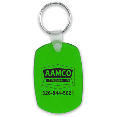 Custom Translucent Green Soft Keychain