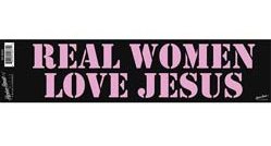 Real Women Love Jesus Bumper Sticker