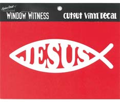 Jesus Fish Window Sticker