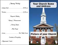 Custom Church Bulletins 4 Color 11 x 17