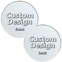 Custom Natural Aluminum Coins