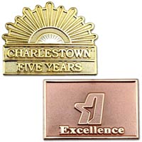 Custom Two-Toned Lapel Pin - 1 1/4 Inch