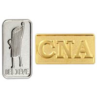 Custom Two-Toned Lapel Pin - 3/4 Inch 