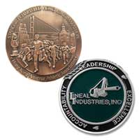 Custom Die Struck Coins - 1 1/2 Inch 1 Sided