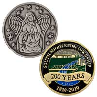 Custom Die Struck Coins - 1 1/2 Inch 2 Sided