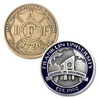  Custom Die Struck Coins - 1 1/4 Inch 1 Sided