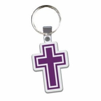 Soft Plastic Key Chain - Cross