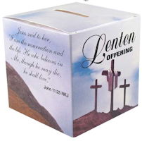 Cardboard Donation Offering Boxes Treat Boxes - family size lenten offering box pkg of 50