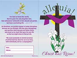 $20 Alleluia Easter and Lent Gleaners (Pkg of 50)