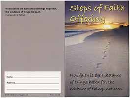 $100.00 Steps of Faith Five Dollar Bill Folder (Pkg of 50)