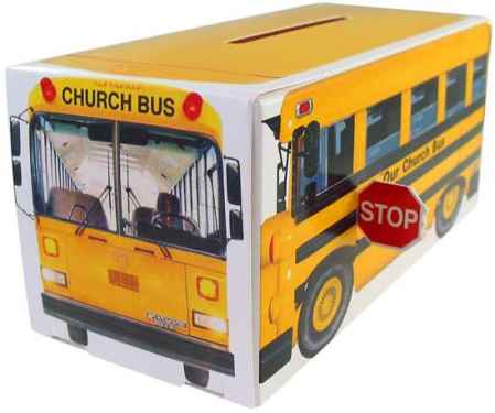 Church Bus Donation Bank Box Fundraising